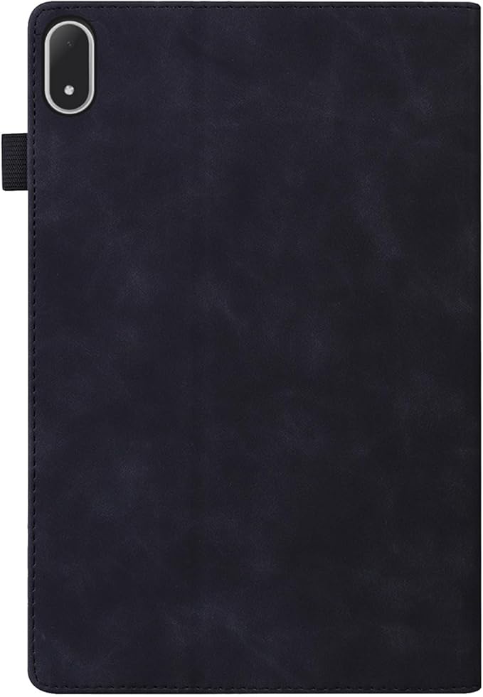 Shockproof Case for OnePlus Pad 3 / OnePlus Pad 2 Pro 13.2 inch Released 2025 - Retro PU Leather + TPU Hybrid Protective Cover with Anti-Slip Grip Strap &amp Card Slots -Black
