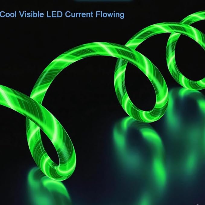 Green LED Flowing Type C to Type C