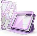 i-Blason for iPad mini 7 Case (A17 Pro 2024) iPad mini 6 Case (2021) 8.3 inch Full-Body Trifold with Built-in Screen Protector Smart Cover with Auto Sleep/Wake &amp Pencil Holder Cosmo Series (Ame