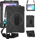 ZenRich for Galaxy Tab Active4 Pro 2022/Galaxy Tab Active Pro 2019 10.1 Case (SM-T630/T638/T540/T547) with S Pen Holder Rugged Heavy Duty Shockproof Case with Kickstand Hand Strap Shoulder Belt