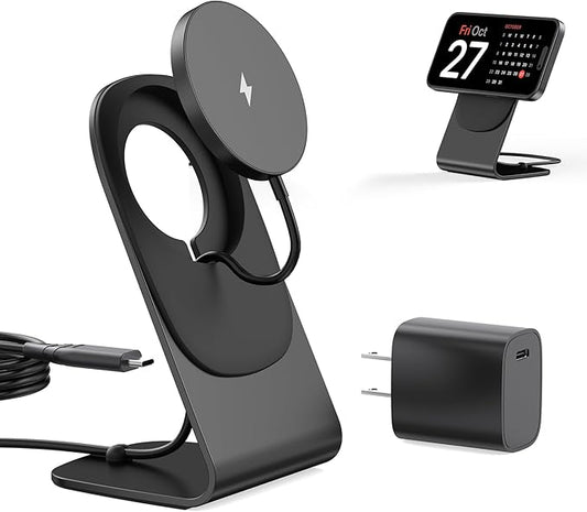 Magnetic Wireless Charger for iPhone 17/16/15/14/13/12 - Mag Charger+20W USB C Adapter Fast Wireless Charging Stand/Pad with 5ft Cable for iPhone 17/16/15/14/13/12 Pro Max Plus Mini 17e AirBlack