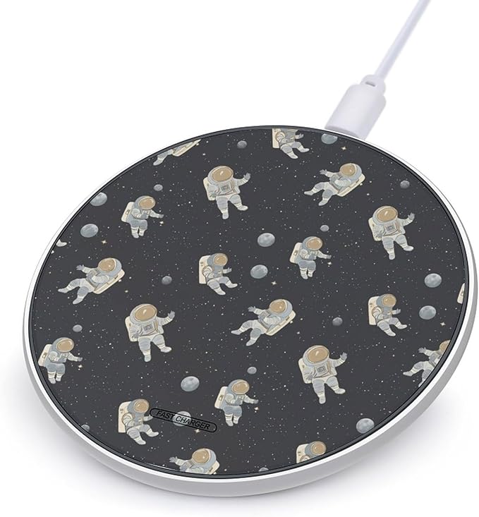 Astronaut Wireless Charger Anti-Slip Wireless Charging Pad Slim Charger Mat for Men Women