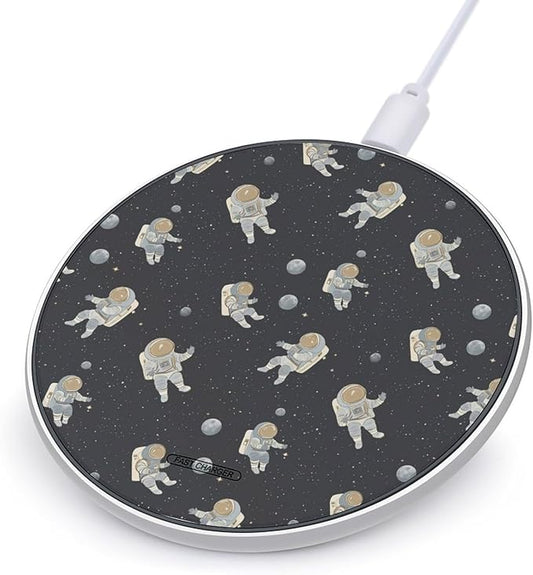 Astronaut Wireless Charger Anti-Slip Wireless Charging Pad Slim Charger Mat for Men Women