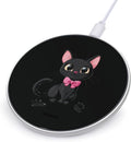 Black Cat Wireless Charger Anti-Slip Wireless Charging Pad Slim Charger Mat for Men Women
