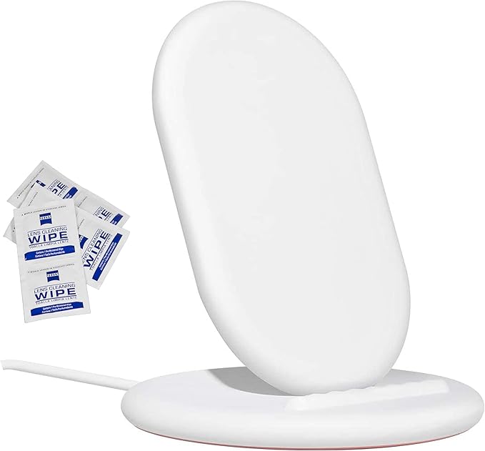 Google Pixel Stand Fast Wireless Charger - For Pixel 5 4 3 Includes 6 Cleaning Wipes - White
