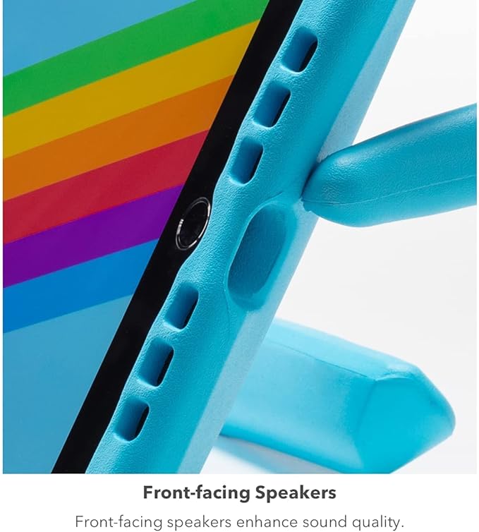 ZAGG Gear4 Orlando Kids Tablet Case for iPad 10.2 9th 8th &amp 7th Generation - Made With D3O Shockproof Stand Blue
