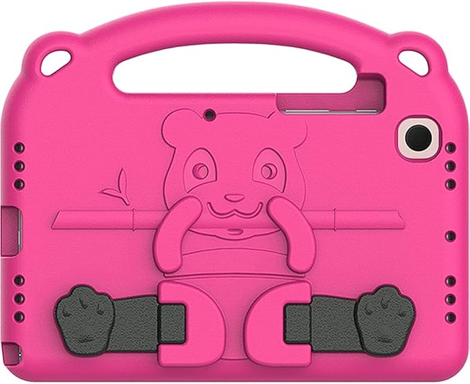 SaharaCase Teddy Bear KidProof Case for Samsung Galaxy Tab A8 10.5 Inch (2021) [Shockproof Bumper] Rugged Child Protection Antislip Integrated Kickstand (Pink)