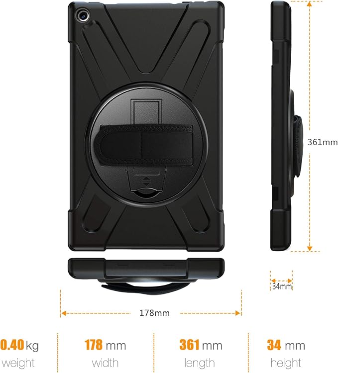 Fire HD 10 Case 9th/8th/7th Gen-Black