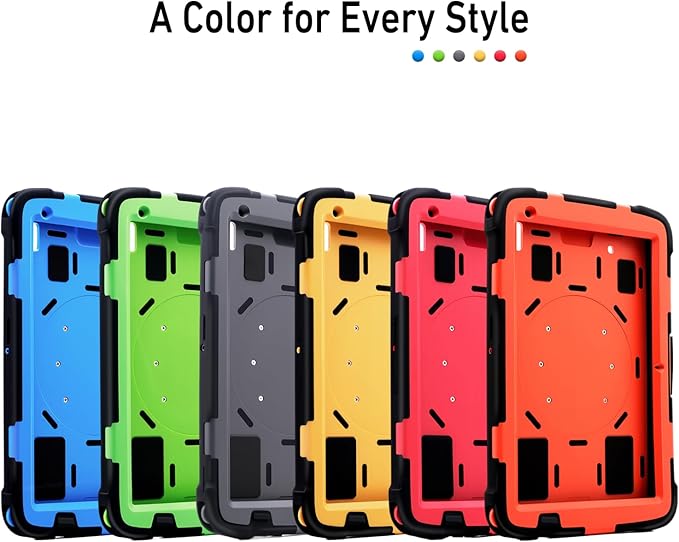Protective Case for Zebra ET40 ET45 10 Inch Tablet Only Military Grade Shockproof Rugged Cover with Hand Strap &amp Stand SG-ET4X-10EXOSKL1-01 Compatible with Zebra Accessories (Blue)