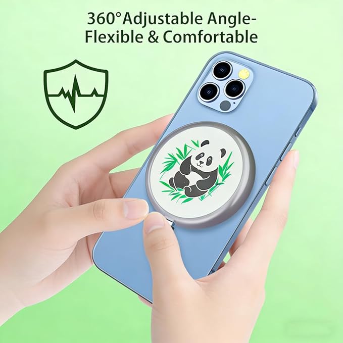 Wireless Charger Pad 2 Pack 15W Panda Magnetic Wireless Phone Charger for iPhone 17/16/15/14/13/12 Pro Max Plus and Airpods 4/3/2 Pro&ampMetal Wireless Charger for Office Desk for Nightstand for Tra