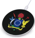 Coat of Arms of The Cook Islands Fast Portable Charger 10W Funny Graphic Phone Charging Pad with USB Cable