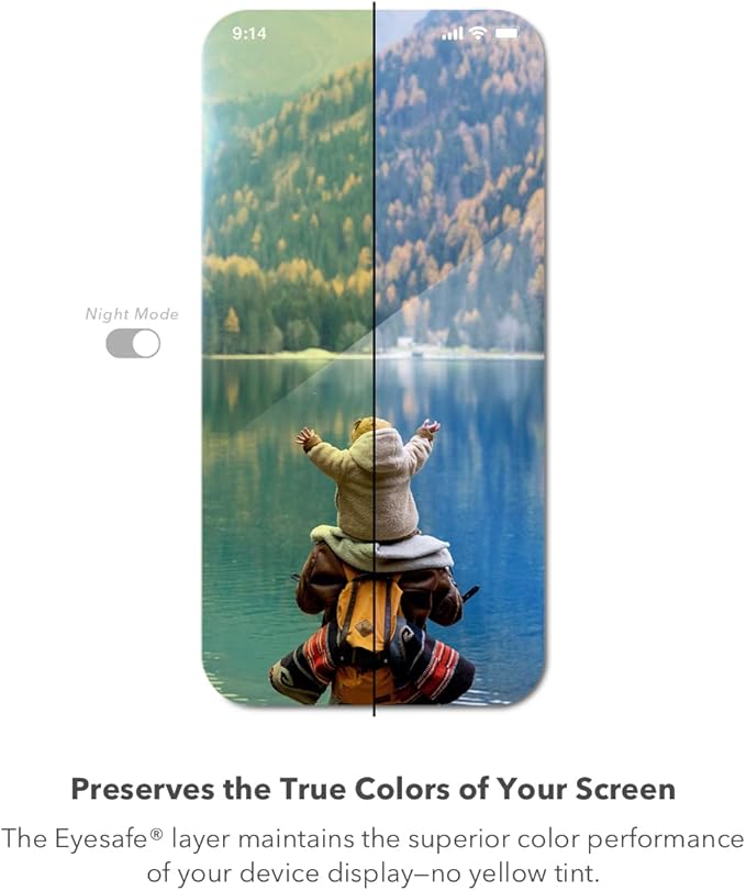 ZAGG Glass Elite VisionGuard Screen Protector for Apple iPhone 14 Pro Max - 5X Stronger Blue-Light Protection Anti-Fingerprint Technology InvisibleShield Easy to Install