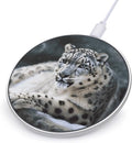 Snow Leopard Wireless Charger Fast Wireless Charging Pad with USB Cable 10W Anti-Slip Magnetic Wireless Charger Portable Slim Charger Puck Travel Charging Station