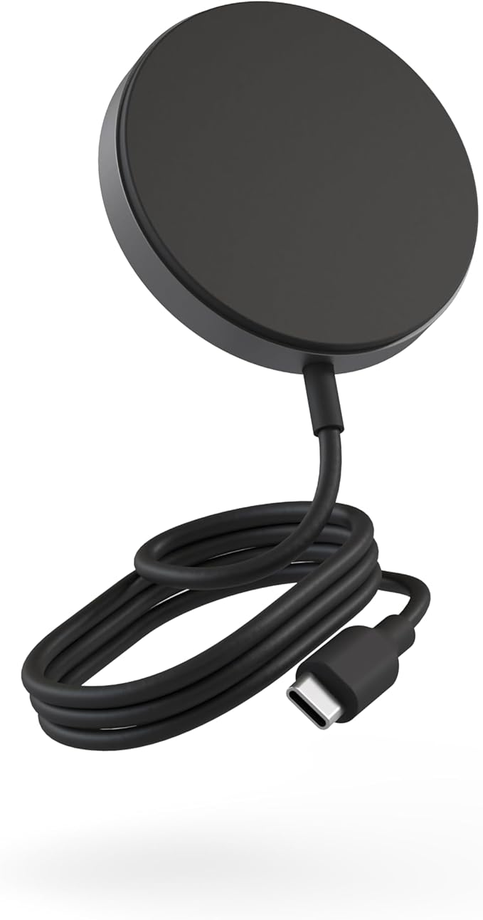 Zens Pro 1 Qi2 and MagSafe Aluminum Wireless Charger – Compatible with Apple iPhone 17/16/15/14/13/12 Series AirPods and all MagSafe and Qi2-enabled Phones up to 15W Power Adapter NOT Included