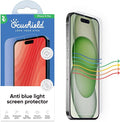 Ocushield Anti Blue Light Tempered Glass Screen Protector for iPhone 15 Plus (6.7) - Protect Your Eyes Reduce Migraines &amp Improve Sleep