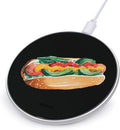 Chicago Hot Dogs Fast Portable Charger 10W Funny Graphic Phone Charging Pad with USB Cable