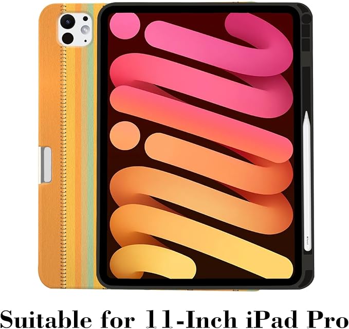 Orange Green Stripes