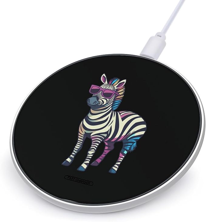 Cool-Glasses Zebraes Wireless Charger Anti-Slip Wireless Charging Pad Slim Charger Mat for Men Women