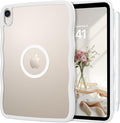 Telaso for iPad mini 7 A17 Pro 2024/iPad Mini 6 2021 8.3 Inch iPad mini 7th/6th Gen Wave Frame Design Magnetic Case Translucent Matte Back Soft TPU Bumper Case for iPad mini 7/Mini 6 Frosted Clear