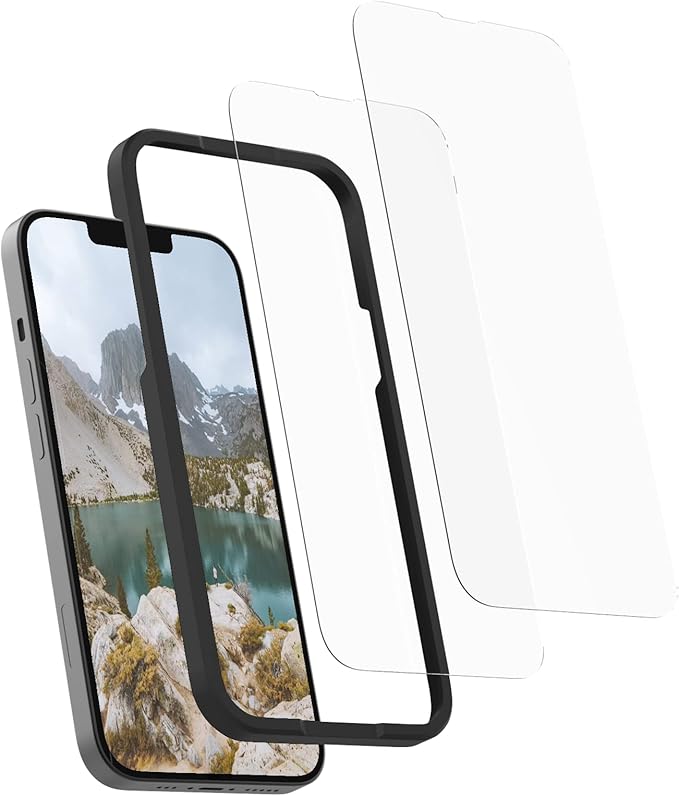 Rokform - iPhone 14 Screen Protector Active Touch Shatter Proof High Definition Case Friendly Tempered Glass iPhone Screen Protector 2 Pack (Clear)