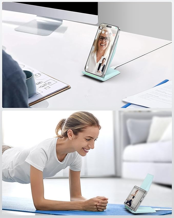 NANAMI Fast Wireless Charger Charging Stand[with 20W PD Charger] Compatible with iPhone 17/16/15/14/13/12/12 Desktop Charger Stand for Samsung Galaxy S26/S26+/S25/S25+/S25 Ultra/S24/S23/S22/S21/S20