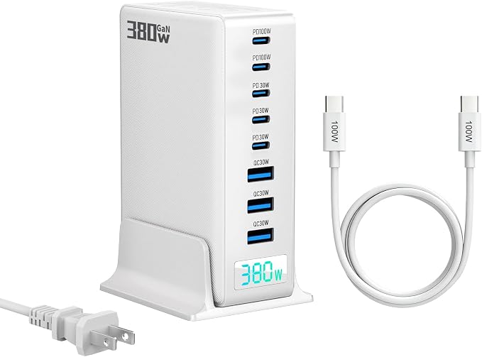 380W White