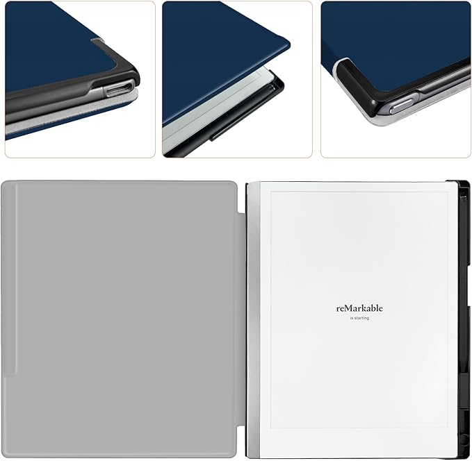 Case for Remarkable 2 Paper Tablet 10.3 2020 ReleasedLightweight and Hard Back Shell Protective Book Folio Cover with Built-in Pen HolderComes with Remarkable 2 Pen Tips.