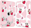 Mektron Case for 2026 iPad Air 13 inch M4 Cover Compatible 2025 iPad Air 13 inch M3 2024 iPad Air 13 inch M2 with Pencil Holder Shockproof Clear Shell Butterfly Cow