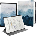 Rotating Case for 11.8 Remarkable Paper Pro Tablet (2024 Released) Lightweight and Hard Back Shell Protective Book Folio CoverAuto Sleep/WakePen Holder and Pen Tips Box (Misty Mountain)