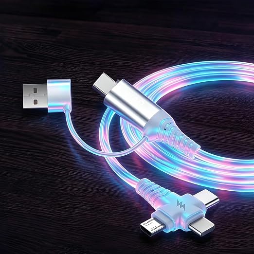 6IN1 Multi Ports LED Colorful