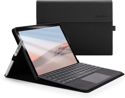 Omnpak Protective Case for Surface Go 4 2023/Go 3 2021/Go 2 2020/Go 2018 with Stylus Holder Multiple Angle Slim Lightweight Cover Compatible with Type Cover Keyboard（Keyboard Not Included）
