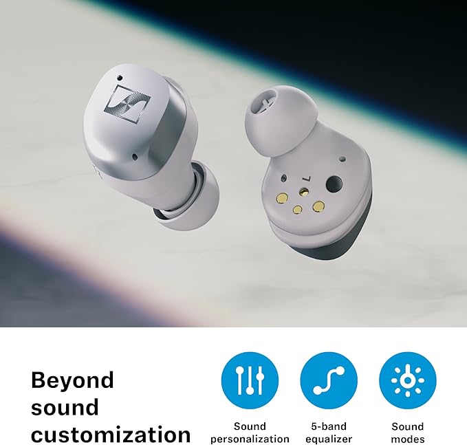 Sennheiser Momentum True Wireless 4 Smart Earbuds with Bluetooth 5.4 Crystal-Clear Sound Comfortable Design 30-Hour Battery Life Adaptive ANC LE Audio and Auracast - Black Graphite