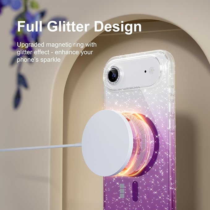 Glitter Clear/Purple