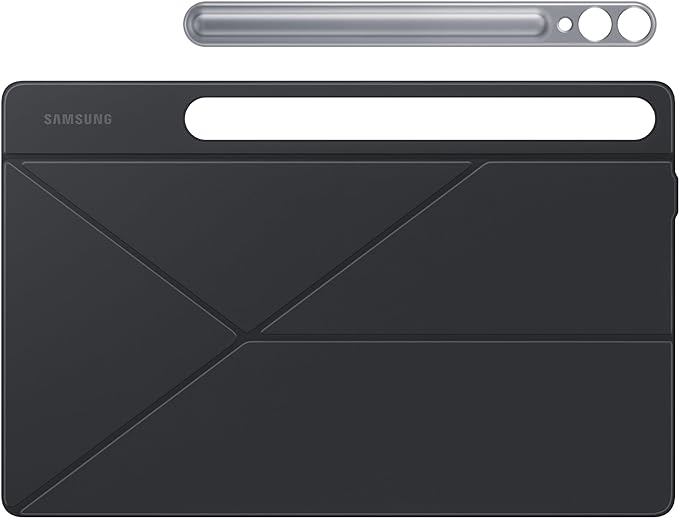 SAMSUNG Galaxy Tab S10+ | S9+ | S9FE+ Smart Book Cover Tablet Protector Case Landscape and Portrait Stand Options Detachable Magnetic Back Auto Screen On/Off US Version Black