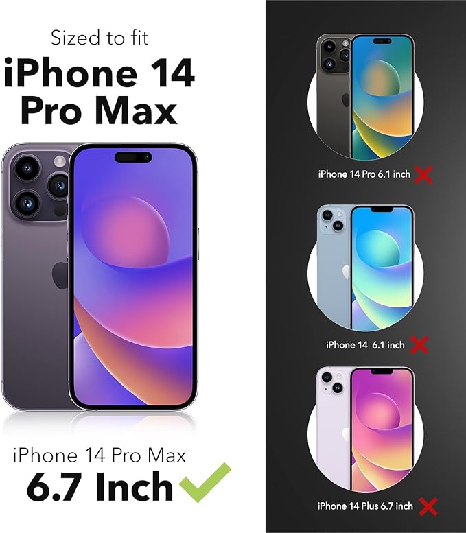 ZAGG Glass Elite VisionGuard Screen Protector for Apple iPhone 14 Pro Max - 5X Stronger Blue-Light Protection Anti-Fingerprint Technology InvisibleShield Easy to Install