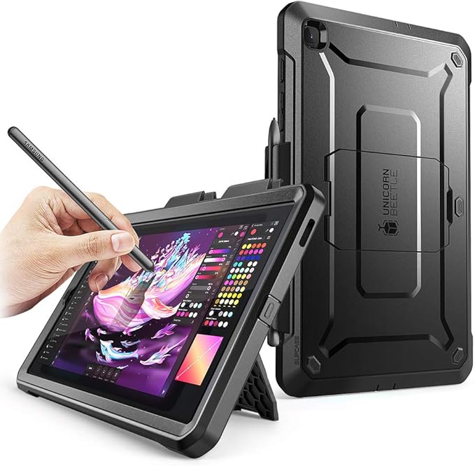 SUPCASE for Samsung Galaxy Tab S6 Lite Case 2024/2022/2020 (Unicorn Beetle Pro) [Built-in Screen Protector &amp S Pen Holder &amp Kickstand] Rugged Protective Case for Galaxy Tab S6 Lite 10.4 Inch