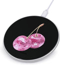 Disco Ball Cherries Fast Portable Charger 10W Funny Graphic Phone Charging Pad with USB Cable