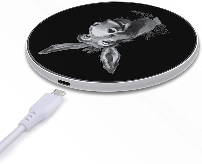 Mocking Donkey Fast Portable Charger 10W Funny Graphic Phone Charging Pad with USB Cable