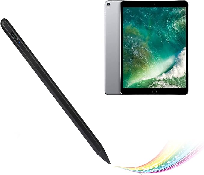Electronic Stylus for iPad Pro 10.5 PencilActive Capacitive Pencil Compatible with Apple iPad Pro 10.5-inch Stylus PensGood on Drawing and Writing Type-C Rechargeable Pen Black
