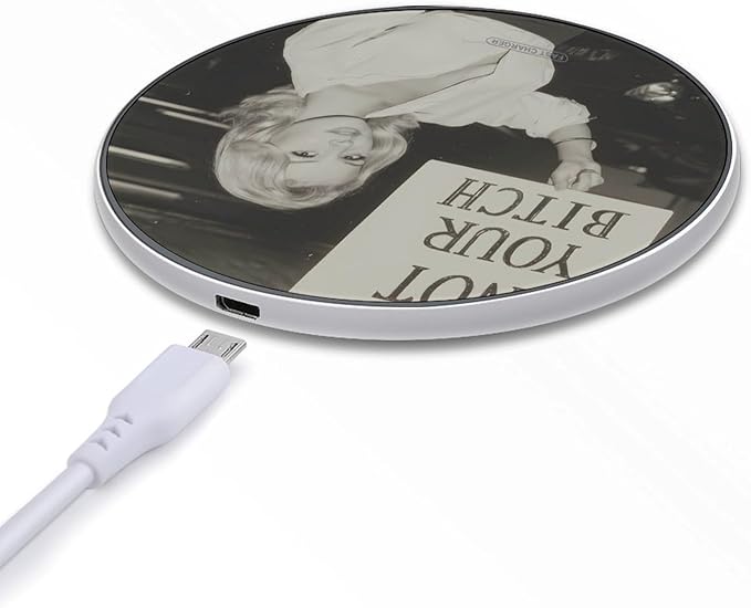 Not Your Bitch Fast Portable Charger 10W Funny Graphic Phone Charging Pad with USB Cable