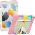 SaharaCase - Splash Series Case Cover for Apple iPad 10.2 Inch (7th 8th and 9th Generation 2021) [Shockproof Bumper] Rugged Full Screen Protection Integrated Kickstand Antislip Cover (Pink)