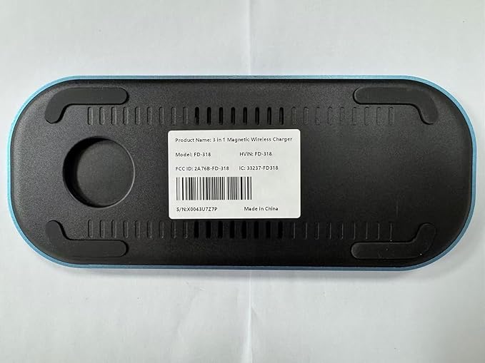 3 in 1 Fast Wireless Charger Stand for iPhone Foldable Travel Charging Station for Magsafe for iPhone 17/Air/16/15/14/13/12 Series Apple Watch Series AirPods pro/2/3/4 2025 Christ mas Gifts (Blue)