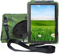 Tablet Case with 360 Rotating Strap and Stand Heavy Duty Protective Full Body Cover Compatible with Microsoft Surface Go 4/3/2/1 Camouflage