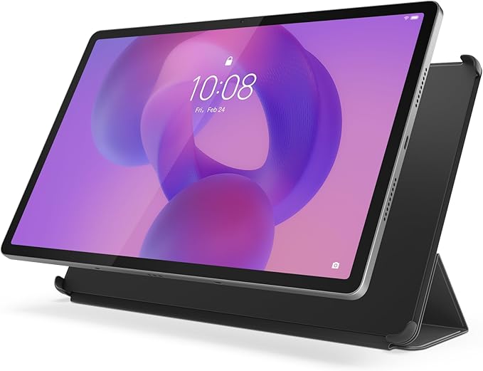 Lenovo Folio Case for Idea Tab Pro Protective Tablet Cover with Built in Pen Holder Sleep/Wake Function &amp Convertible Stand PU Leather Case Luna Grey