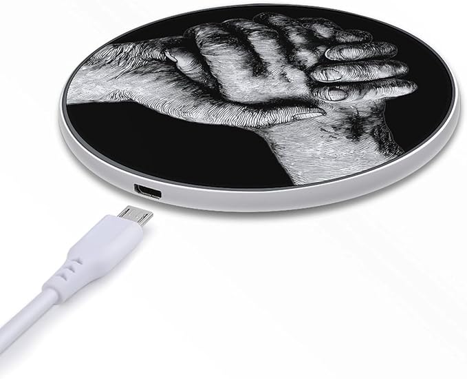 Hands in Hands Phone Charger Magnetic Charging Pad Anti-Slip with USB Cable
