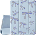 JOYLAND Blue Bow Pad Case Blue Case for iPad 10th Generation Case 10.9 inch-2022With Pencil Holder-Auto Wake/SleepAnti-Scratch Shockproof Premium Folio Stand Case