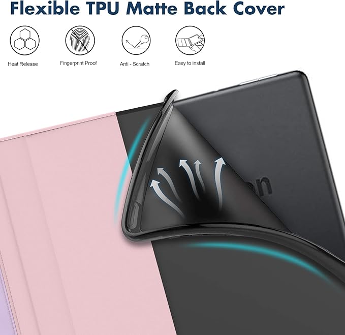Dteck for Fire HD 8 Tablet Case (8th/7th/6th Generation-2018/2017/2016 Release) 8 Slim Folio Case with Auto Sleep Wake &amp Stand Function with Hand Strap Protective PU Leather Cute Cover Colorf