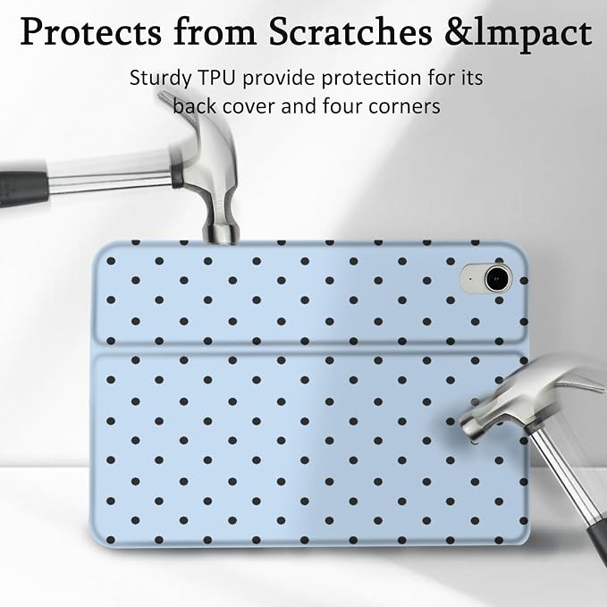 Black Polka Dots Blue