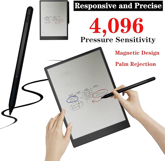 U1 Compatible with Lenovo USI 2.0 U1 Stylus Pen for Lenovo Chrome Duet 9 Stylus Pen for Chrome Duet 5 Pen with 4096 Pressure Sensitivity (Black)