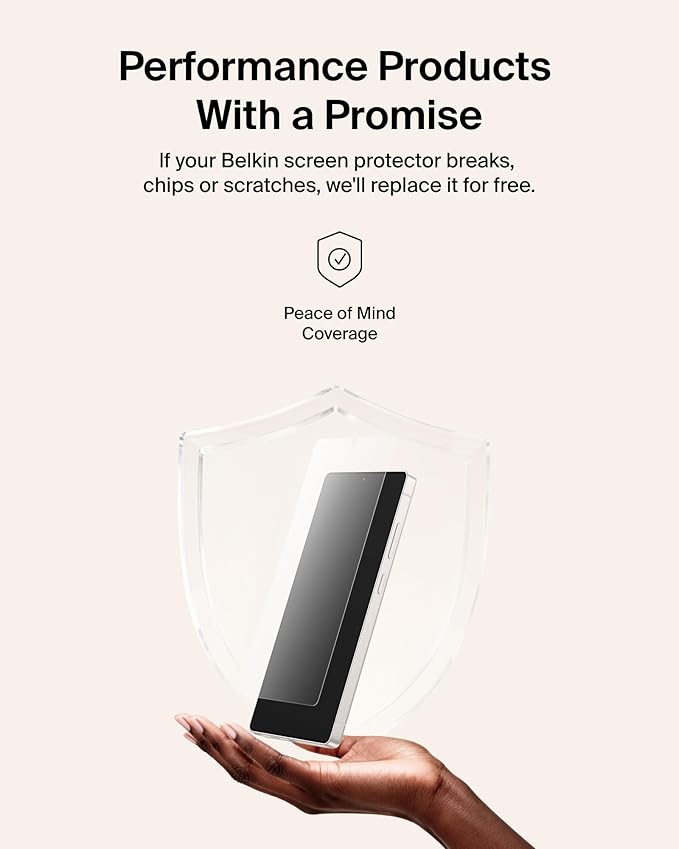 Belkin Titan SmartShield Anti-Reflective Screen Protector for Samsung Galaxy S26 Ultra Scratch Resistant Impact Protection Anti-Fingerprint Ultra-Thin w/Easy Align Tray for Bubble Free Application